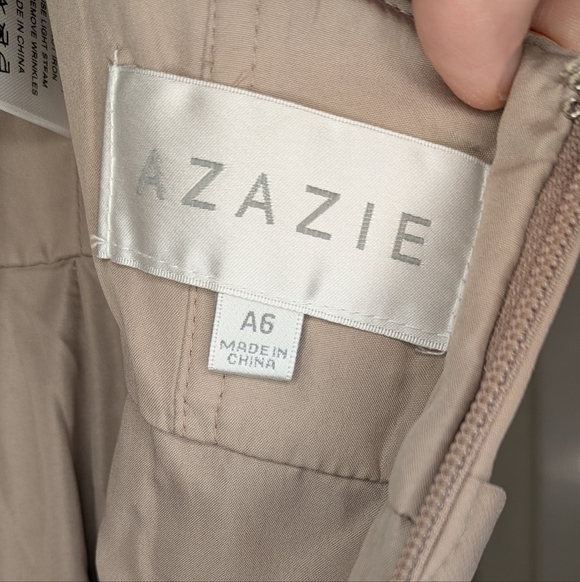 Azazie Bree Bridesmaid Dress In Taupe - Picture 12 of 15